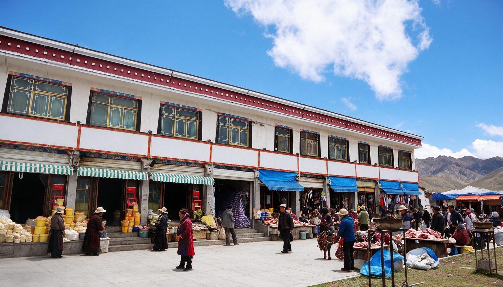 色尼区高原市场